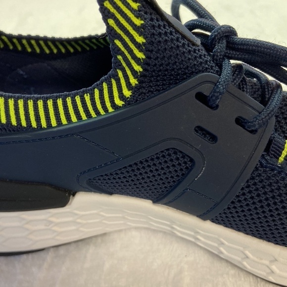 Calvin Klein Aleah Athletic Training Sneaker Navy/Neon Green Preowned Size 7M - Picture 10 of 16